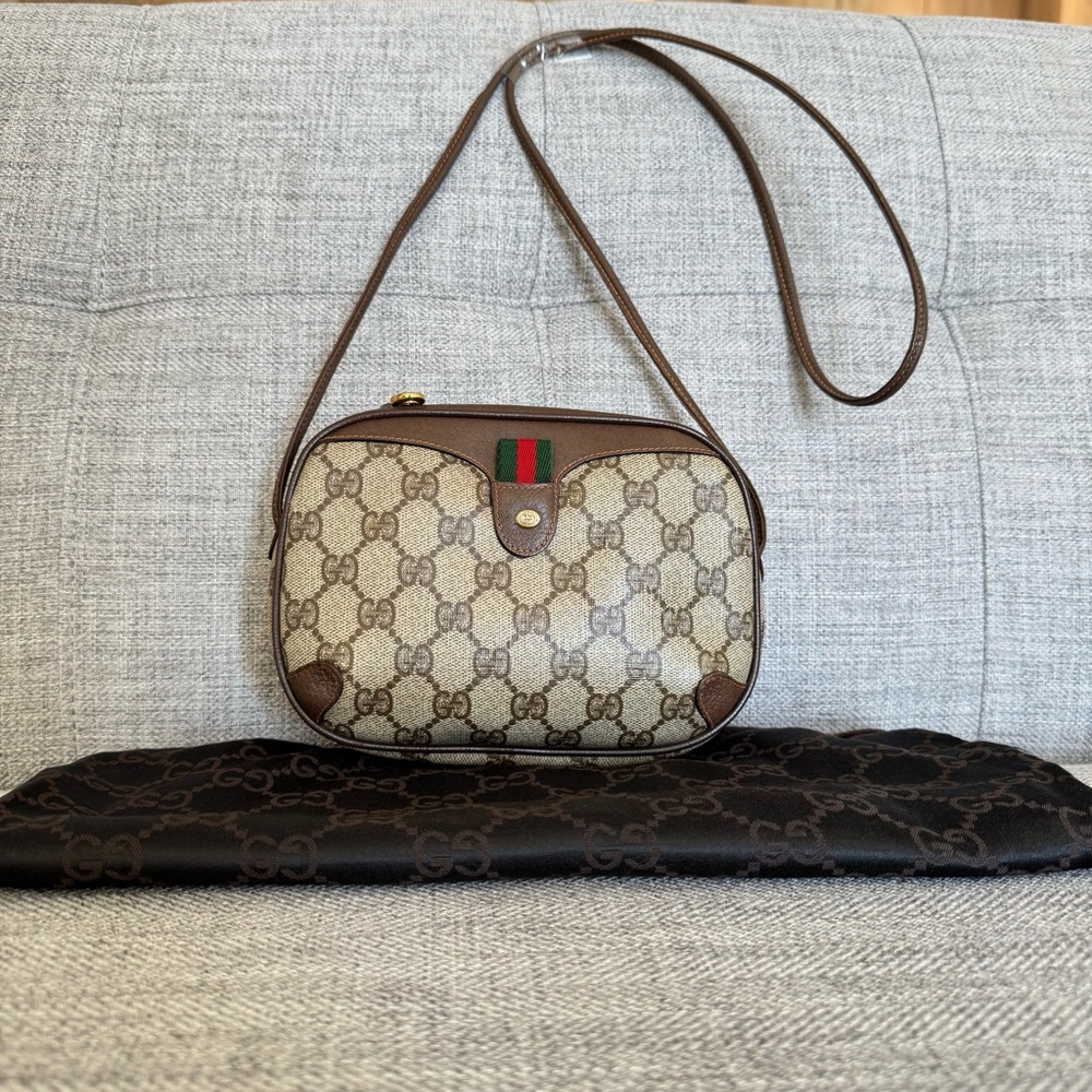 ❌SOLD❌Gucci GG Ophidia Canvas Crossbody Bag – Iconic Monogram & Web Detail✨ - Picture 17 of 17